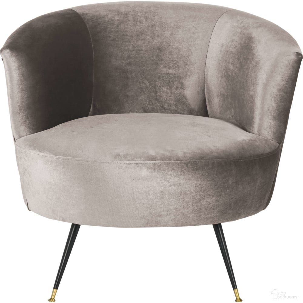 The appearance of Arlette Hazelwood Velvet Retro Mid Century Accent Chair designed by Safavieh in the transitional interior design. This hazelwood velvet piece of furniture was selected by 1StopBedrooms from Arlette Collection to add a touch of cosiness and style into your home. Sku: FOX6257A. Material: Iron.