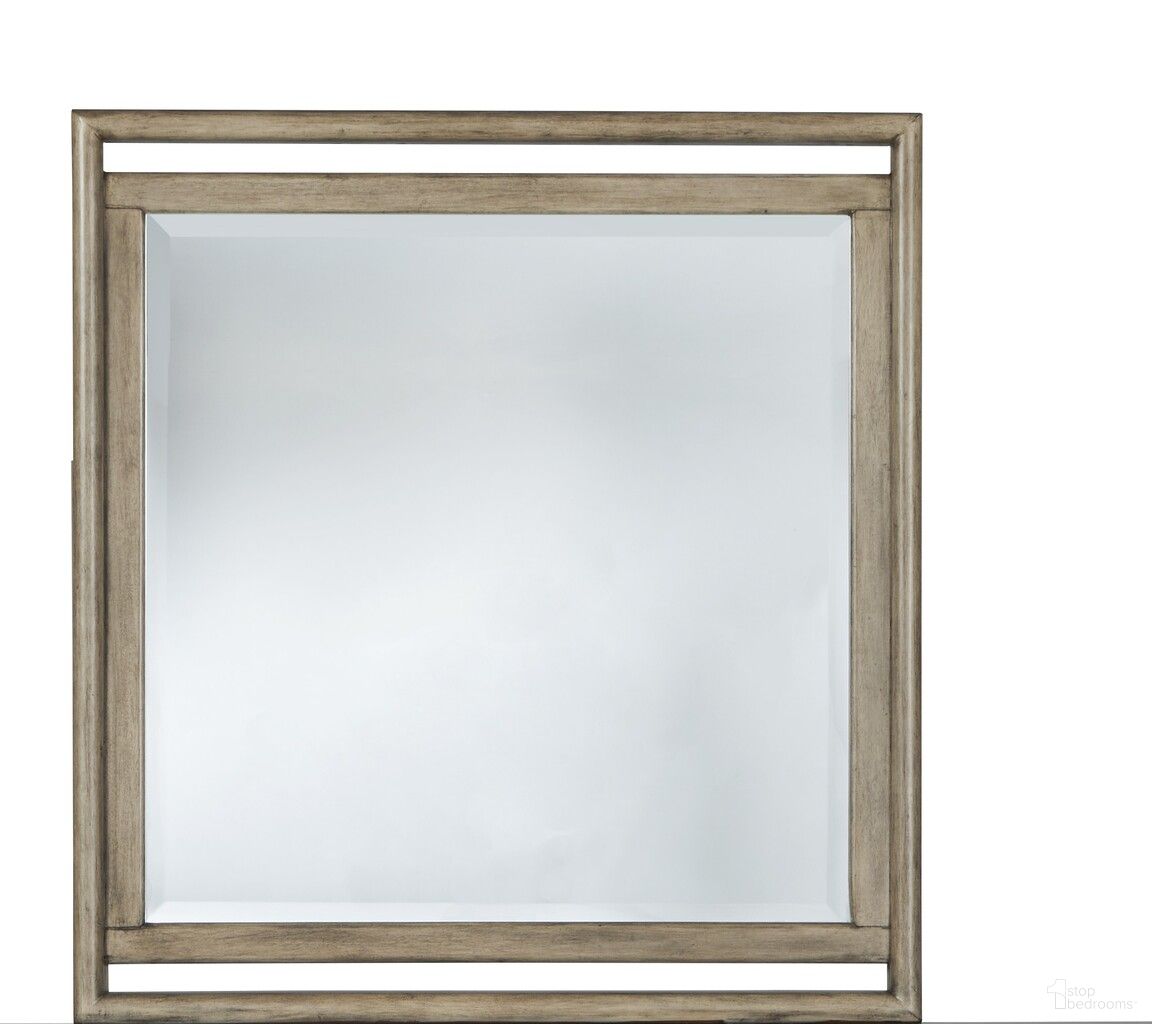 The appearance of Arlington Square Mirror In Nutmeg designed by American Woodcrafters in the transitional interior design. This nutmeg piece of furniture was selected by 1StopBedrooms from Arlington Collection to add a touch of cosiness and style into your home. Sku: 4300-040. Material: Hardwood.