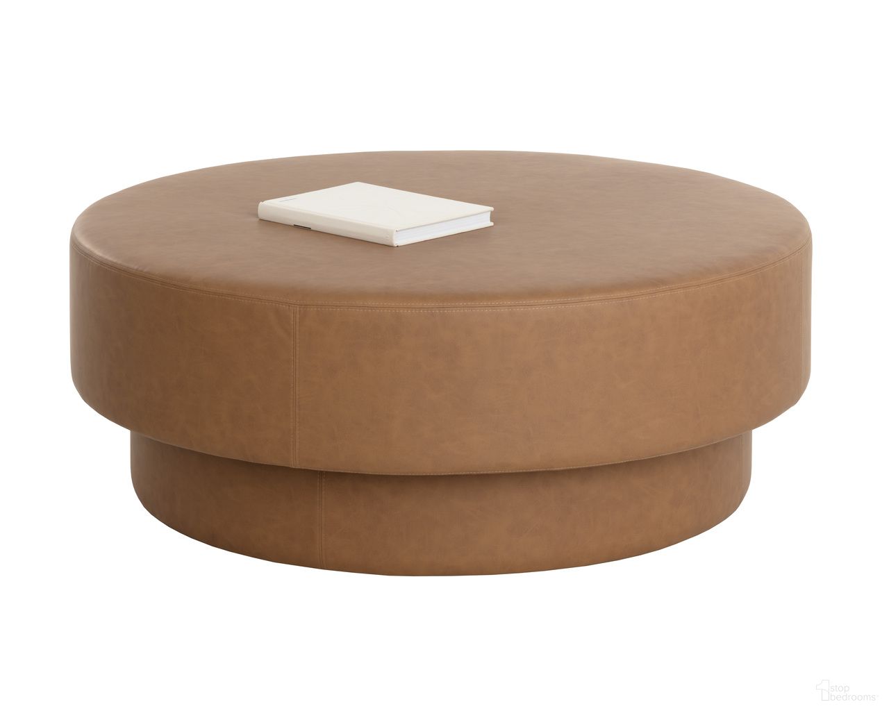 Arlo Ottoman In Cognac