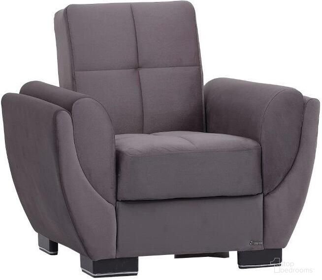 The appearance of Armada Air Upholstered Convertible Armchair with Storage In Gray designed by Casamode in the modern / contemporary interior design. This gray piece of furniture was selected by 1StopBedrooms from Armada Air Collection to add a touch of cosiness and style into your home. Sku: AIR-AC-101. Material: Chenille.