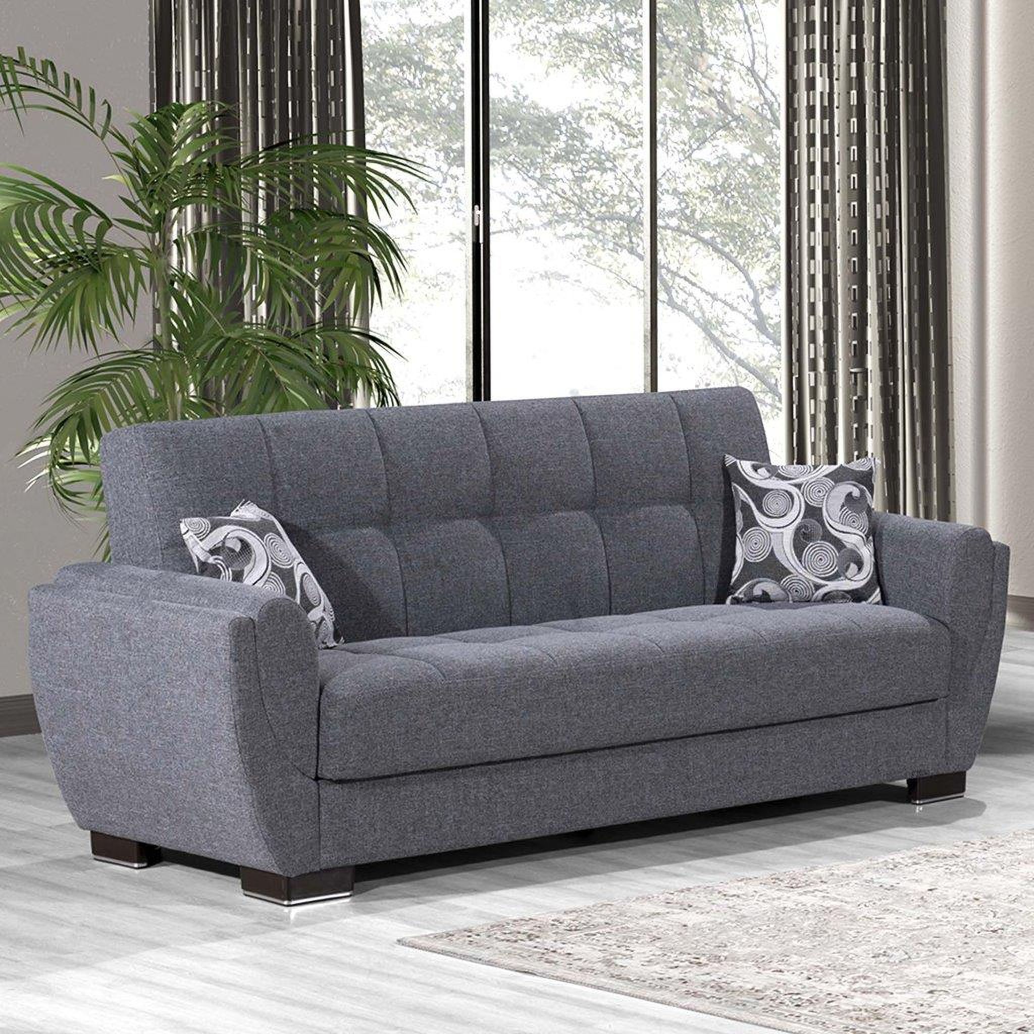 The appearance of Armada Air Upholstered Convertible Sofabed with Storage In Gray AIR-SB-113 designed by Casamode in the modern / contemporary interior design. This gray piece of furniture was selected by 1StopBedrooms from Armada Air Collection to add a touch of cosiness and style into your home. Sku: AIR-SB-113. Material: Chenille.