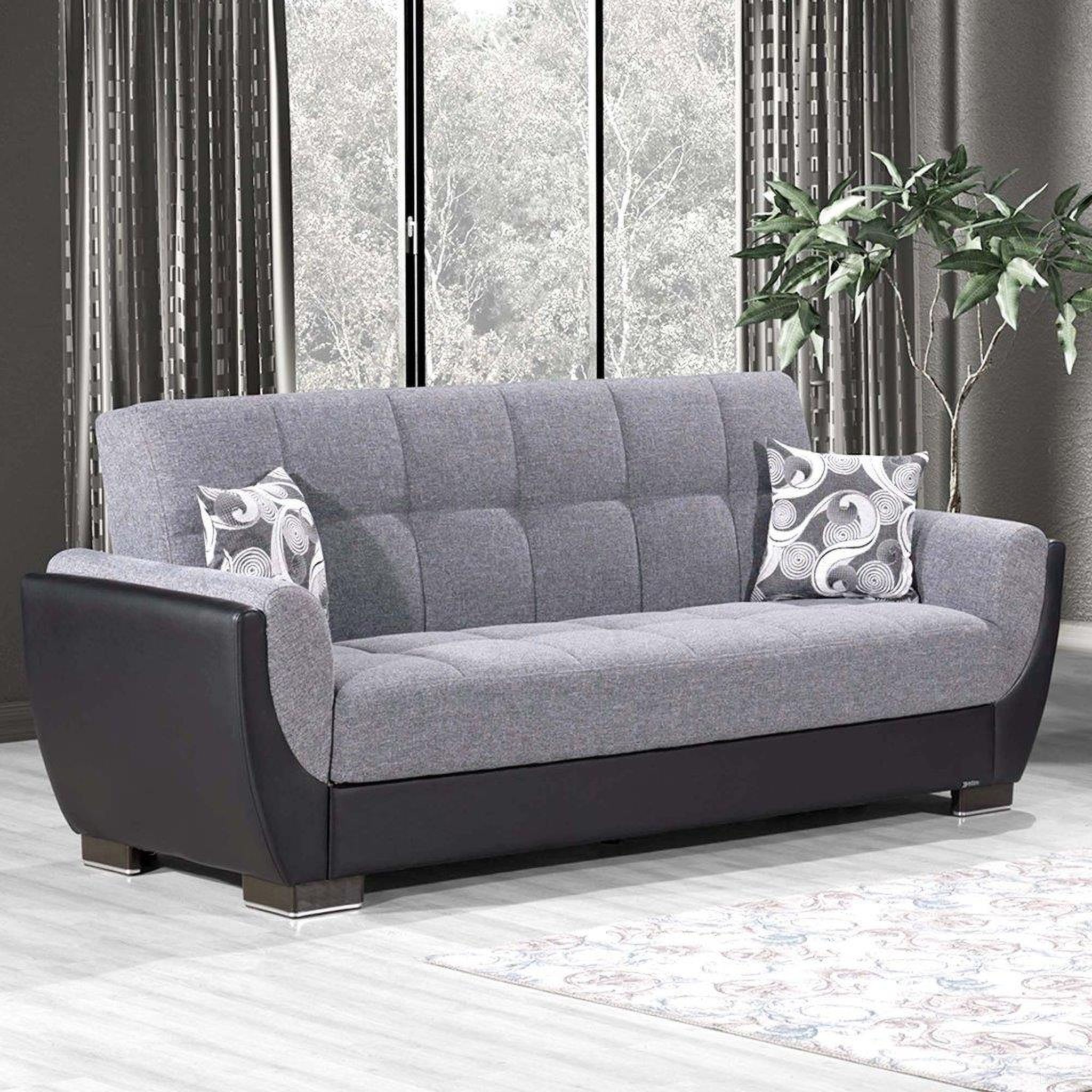 The appearance of Armada Air Upholstered Convertible Sofabed with Storage In Gray and Black designed by Casamode in the modern / contemporary interior design. This gray and black piece of furniture was selected by 1StopBedrooms from Armada Air Collection to add a touch of cosiness and style into your home. Sku: AIR-SB-105. Material: Chenille.