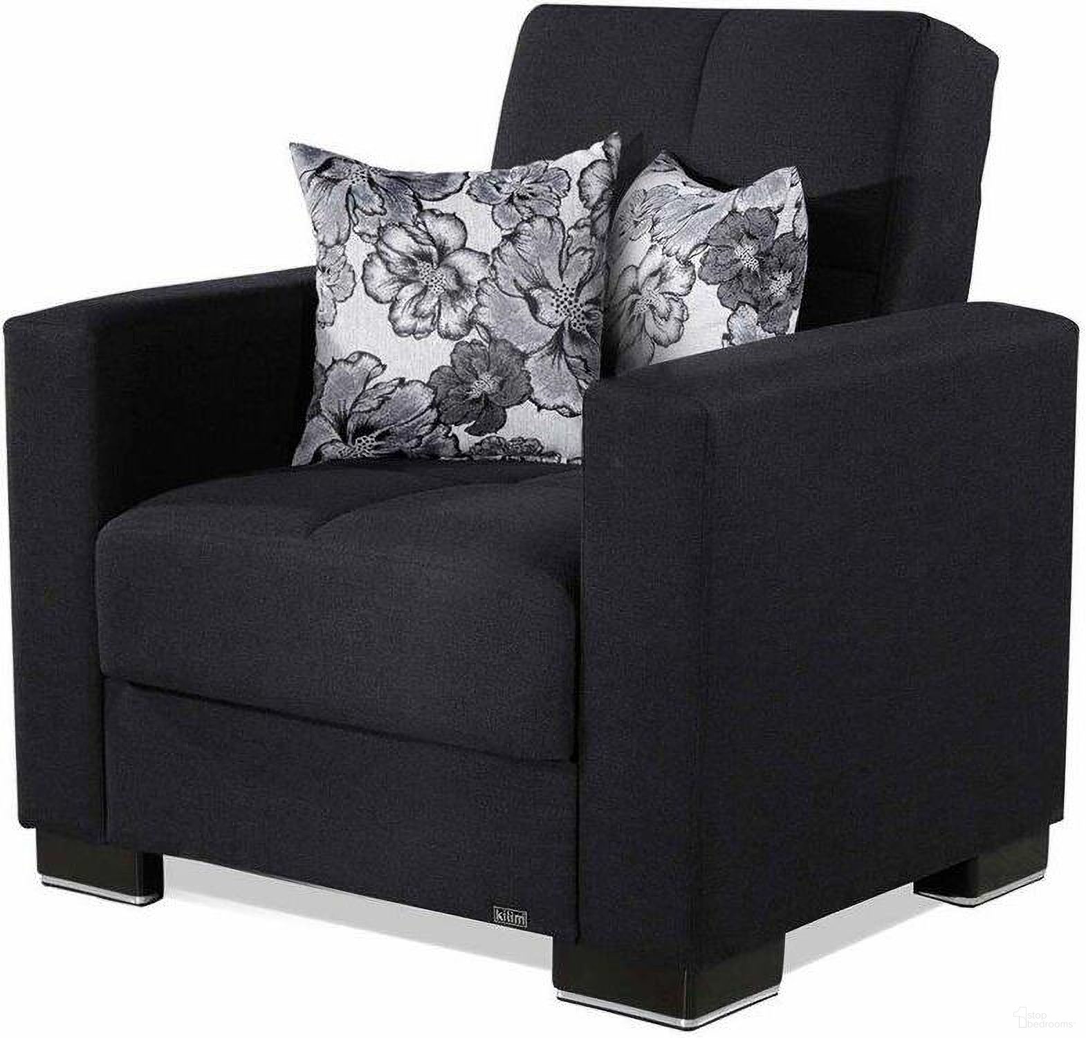 The appearance of Armada Upholstered Convertible Armchair with Storage In Denim Blue designed by Casamode in the modern / contemporary interior design. This denim blue piece of furniture was selected by 1StopBedrooms from Armada Collection to add a touch of cosiness and style into your home. Sku: ARM-AC-11. Material: Chenille.