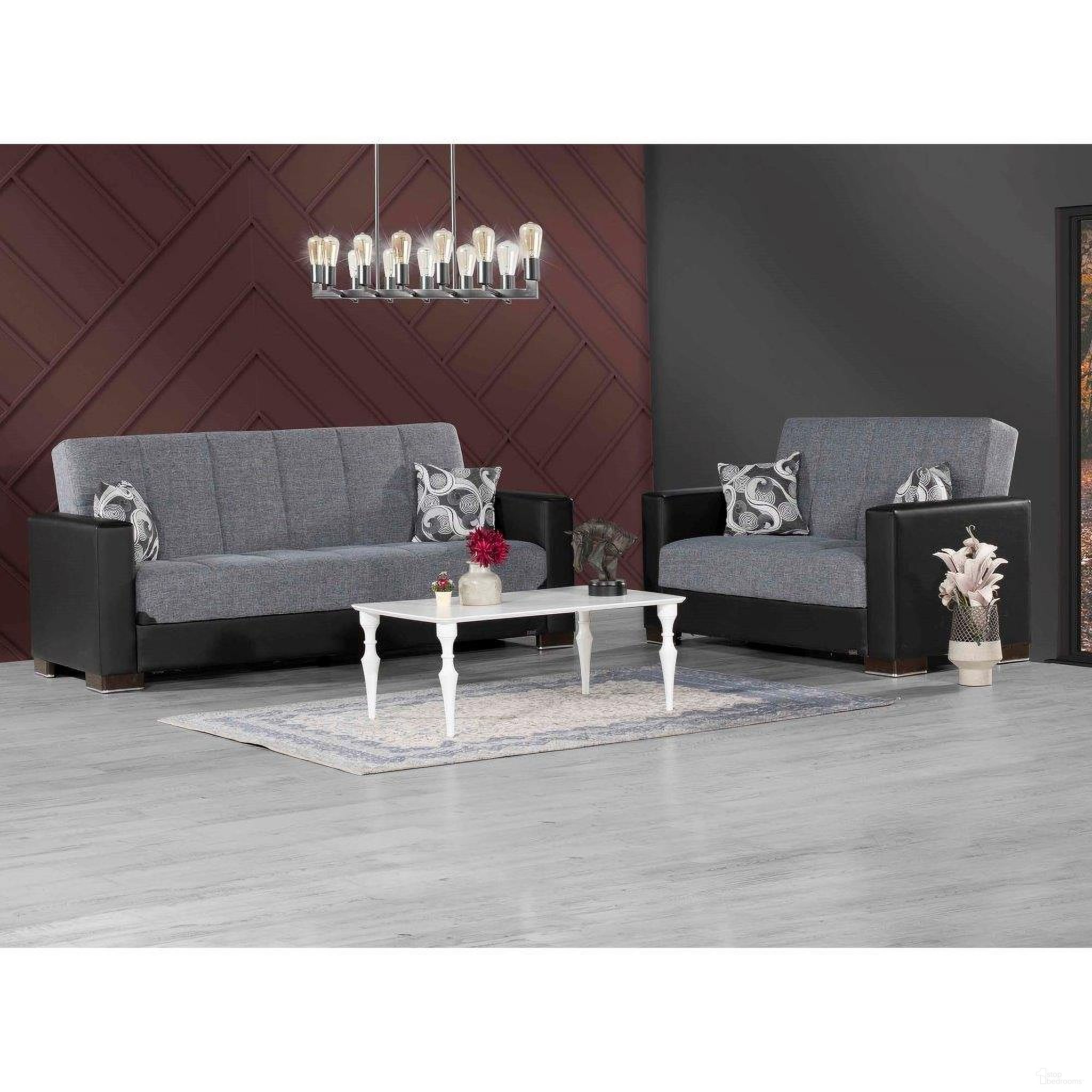 The appearance of Armada Upholstered Convertible Sofabed with Storage In Gray and Black designed by Casamode in the modern / contemporary interior design. This gray and black piece of furniture was selected by 1StopBedrooms from Armada Collection to add a touch of cosiness and style into your home. Sku: ARM-SB-5. Material: Chenille.