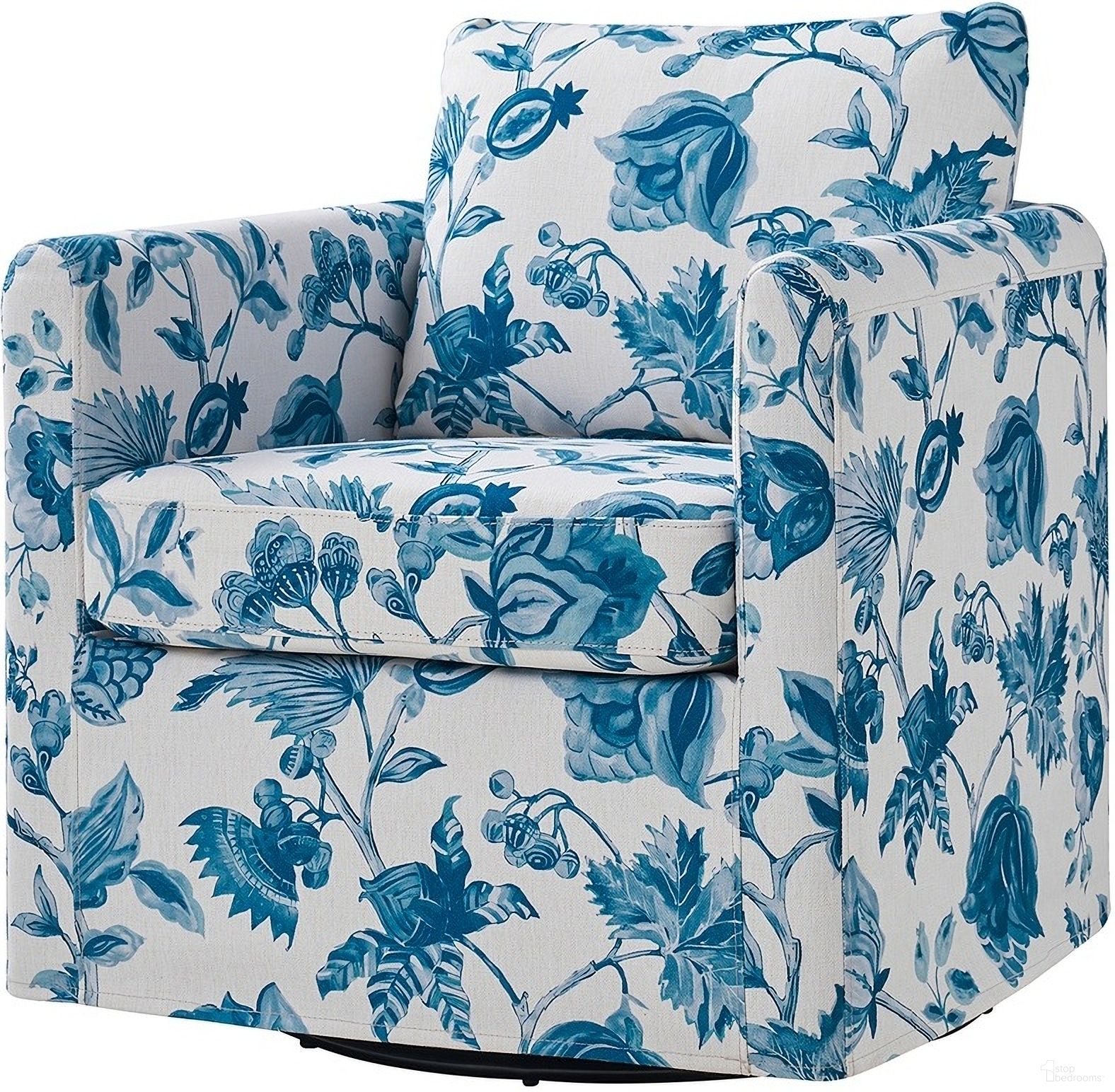 The appearance of Armando Slipcovered Swivel Chair In Turquoise designed by Karat Home in the modern / contemporary interior design. This turquoise piece of furniture  was selected by 1StopBedrooms from Armando Collection to add a touch of cosiness and style into your home. Sku: CHMJ0932-TQS. Material: Linen Look Fabric.