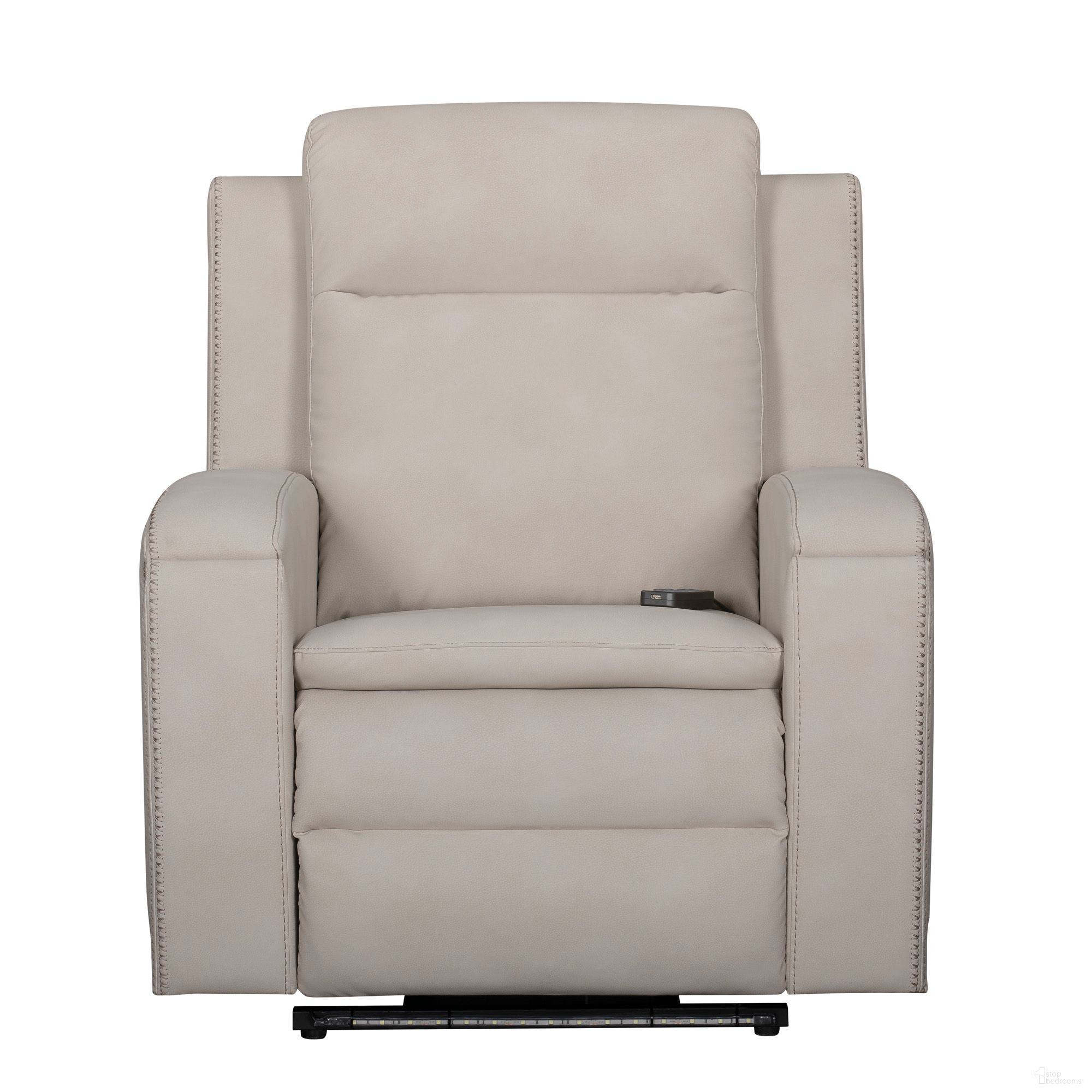 The appearance of Armstrong Power Recliner with Heat and Massage In Buffy Cream designed by Parker House in the traditional interior design. This buffy cream piece of furniture was selected by 1StopBedrooms from Armstrong Collection to add a touch of cosiness and style into your home. Sku: MARM-812P5-BFCR. Material: Leather.