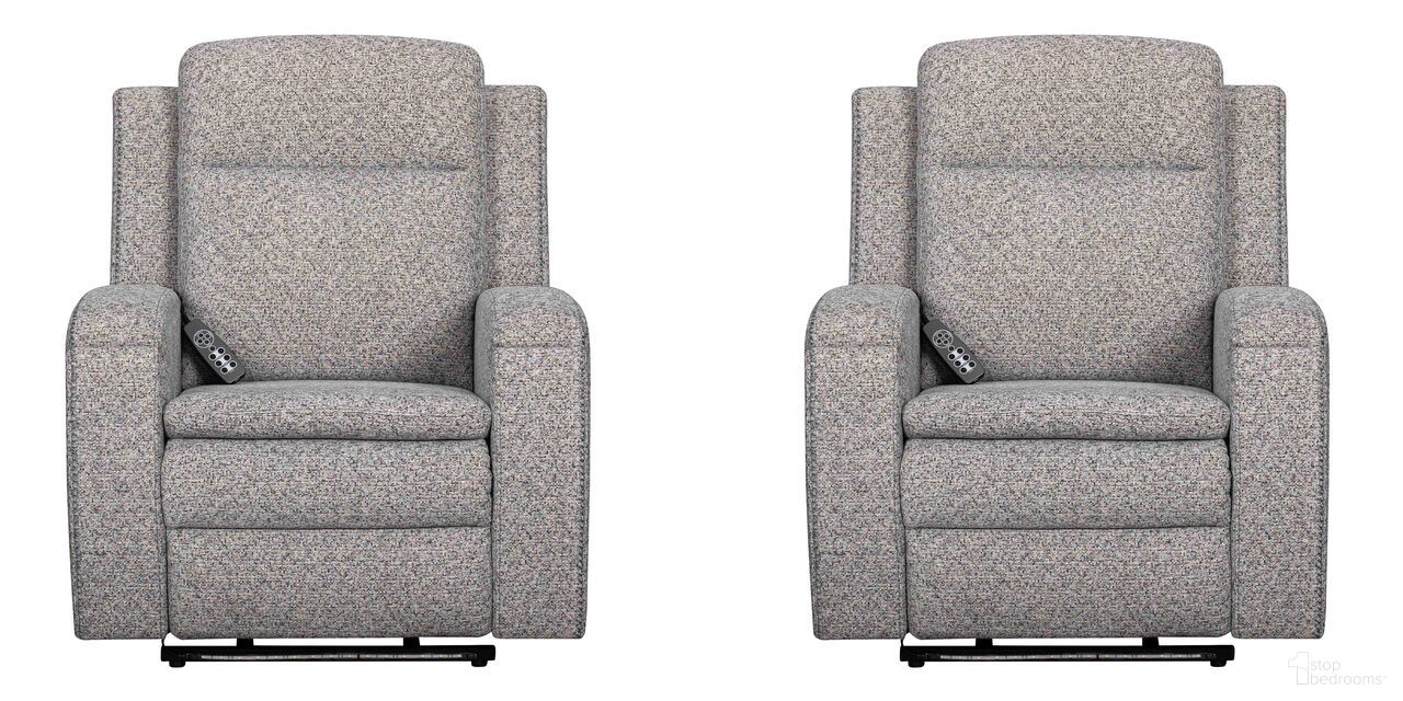 The appearance of Armstrong Power Recliner with Heat Massage and Auto-Glide Set of 2 In Southampton Storm designed by Parker House in the traditional interior design. This southampton storm piece of furniture was selected by 1StopBedrooms from Armstrong Collection to add a touch of cosiness and style into your home. Sku: MARM-812P5-SHST;MARM-812P5-SHST. Material: Polyester.
