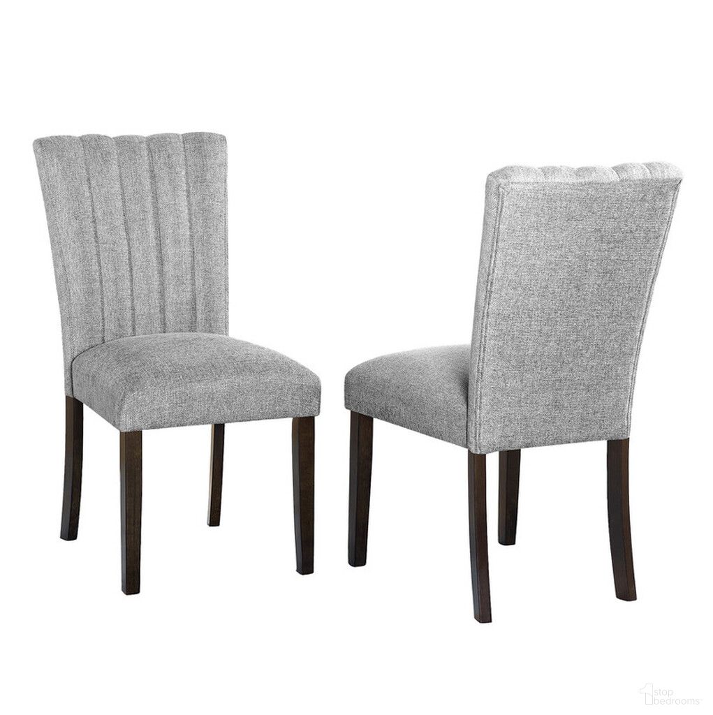 The appearance of Aron Side Chairs Set of 2 In Gray Linen Fabric and Dark Wood Legs designed by Best Quality Furniture in the modern / contemporary interior design. This gray and dark wood piece of furniture  was selected by 1StopBedrooms from Aron Collection to add a touch of cosiness and style into your home. Sku: D187-SC. Material: Linen. Chair Type: Side Chair.
