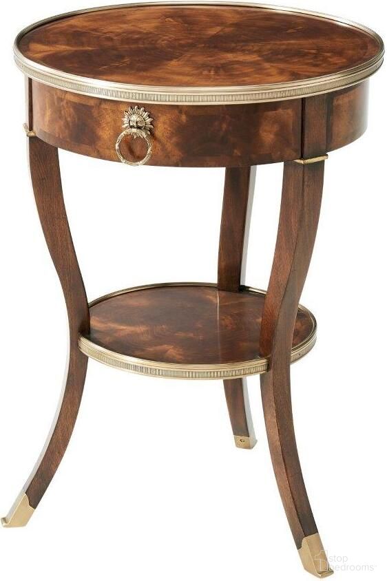 The appearance of Around In Circles Side Table designed by Theodore Alexander in the traditional interior design. This  piece of furniture  was selected by 1StopBedrooms from Essential Collection to add a touch of cosiness and style into your home. Sku: 5005-355. Material: Wood.