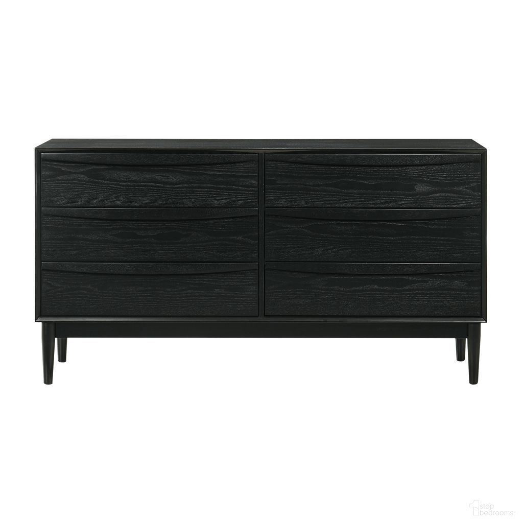 The appearance of Artemio 6 Drawer Wood Dresser In Black designed by Armen Living in the transitional interior design. This black piece of furniture was selected by 1StopBedrooms from Artemio Collection to add a touch of cosiness and style into your home. Sku: LCARDRBLK. Material: Wood.