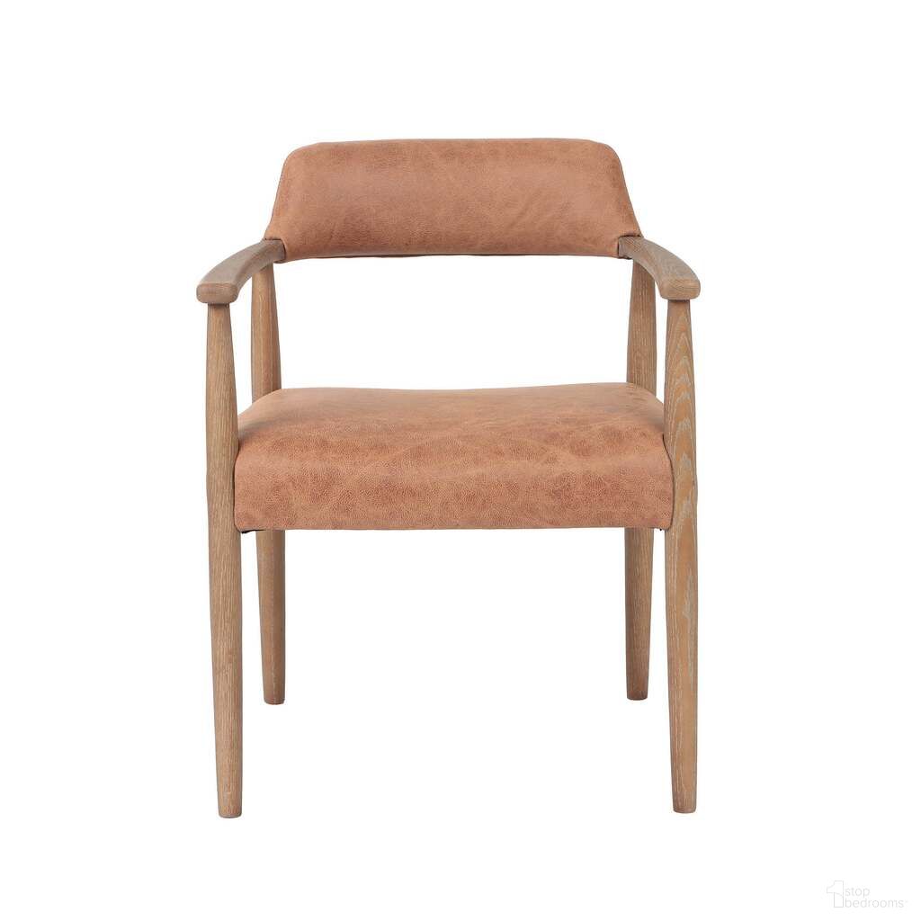 The appearance of Artemis Dining Chair In Hunter Tan and Brown designed by LH Imports in the modern / contemporary interior design. This hunter tan/brown piece of furniture was selected by 1StopBedrooms from Artemis Collection to add a touch of cosiness and style into your home. Sku: SNH-104-HTN. Chair Type: Arm Chair. Material: Ash Wood.