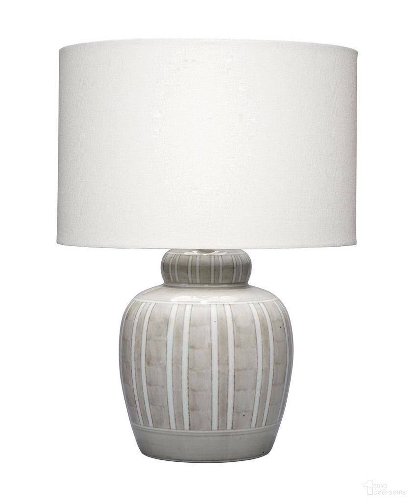Arthur Ceramid Table Lamp In Grey