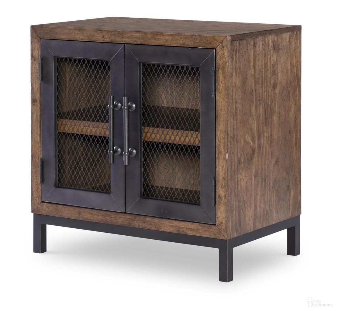 The appearance of Artisan's Place 2 Door Night Stand In Vintage Pine and Ironwood designed by Legacy Classic in the modern / contemporary interior design. This vintage pine and ironwood piece of furniture was selected by 1StopBedrooms from Artisan's Place Collection to add a touch of cosiness and style into your home. Sku: 3270-3102. Material: Pine Veneer.