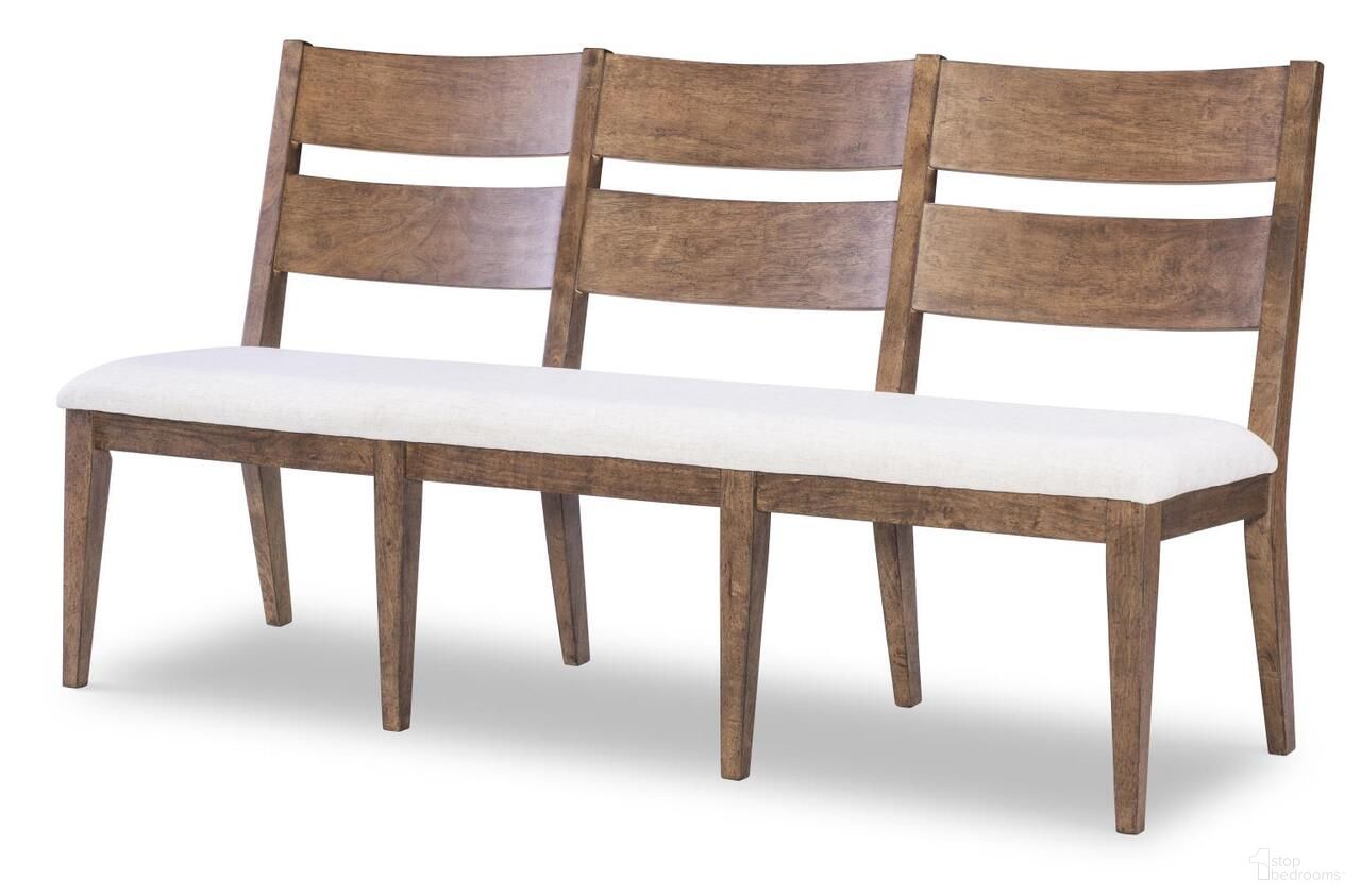 The appearance of Artisan's Place Dining Bench In Vintage Pine and Ironwood designed by Legacy Classic in the modern / contemporary interior design. This vintage pine and ironwood piece of furniture  was selected by 1StopBedrooms from Artisan's Place Collection to add a touch of cosiness and style into your home. Sku: 3270-740. Material: Pine Veneer.
