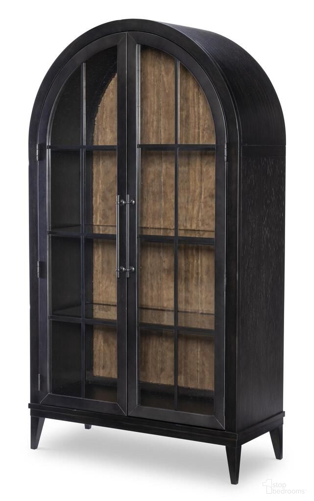 The appearance of Artisan's Place Display Cabinet In Vintage Pine and Ironwood designed by Legacy Classic in the modern / contemporary interior design. This vintage pine and ironwood piece of furniture  was selected by 1StopBedrooms from Artisan's Place Collection to add a touch of cosiness and style into your home. Sku: 3270-570. Material: Pine Veneer.