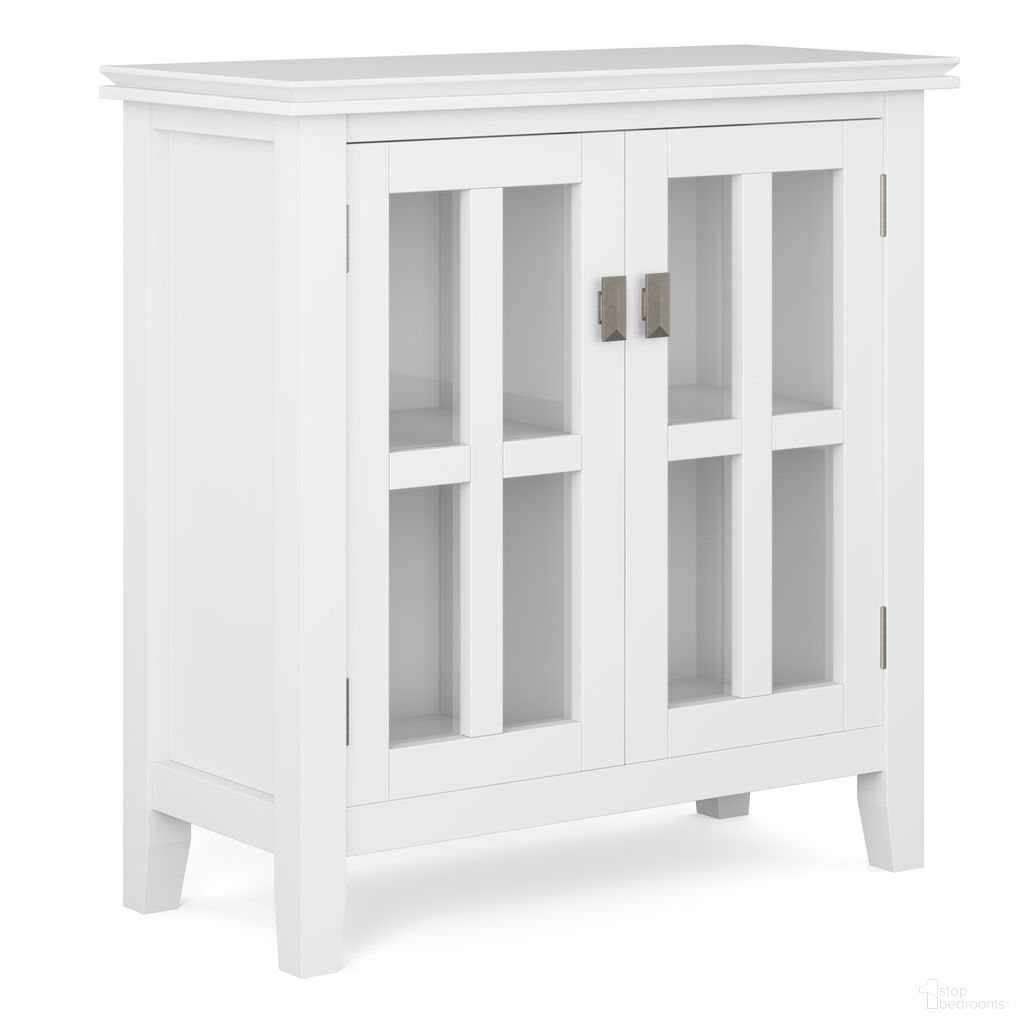 Artisan Solid Wood Low Storage Cabinet In White