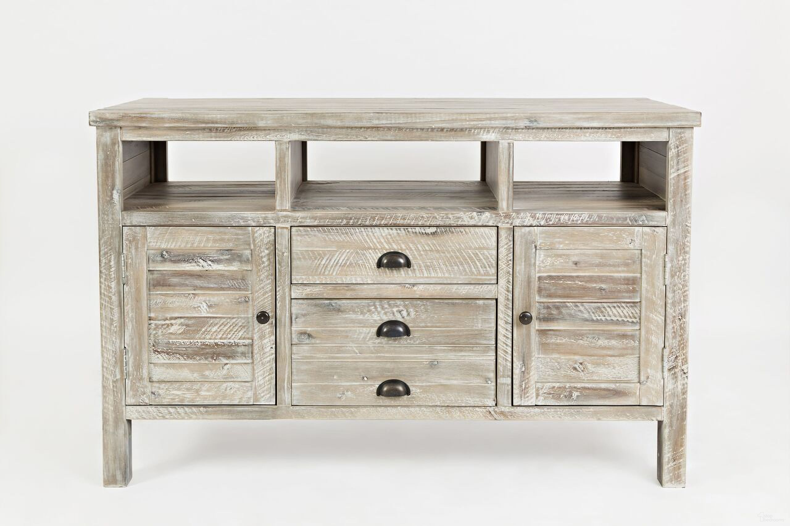 The appearance of Artisan'S Craft 50 Inch Media Console TV Stand In Washed Grey designed by Jofran in the transitional interior design. This washed grey piece of furniture was selected by 1StopBedrooms from Artisan'S Craft Collection to add a touch of cosiness and style into your home. Sku: 1743-50. Material: Acacia.