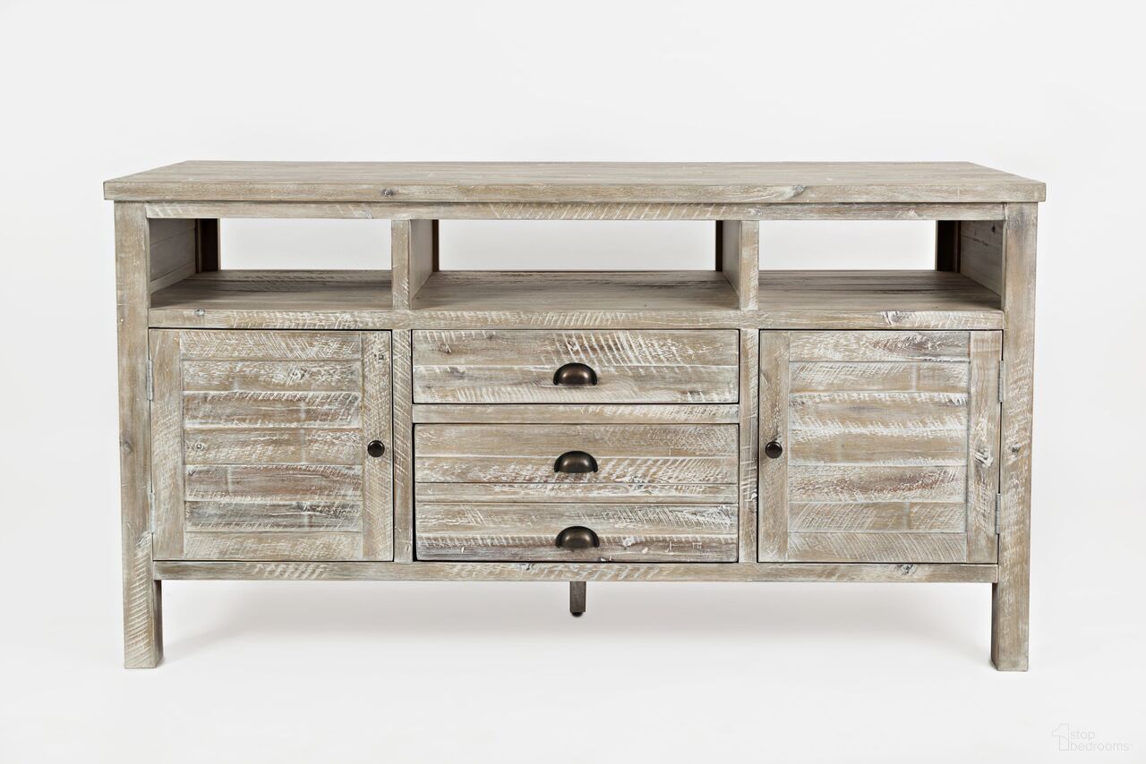 The appearance of Artisan'S Craft 60 Inch Media Console TV Stand In Washed Grey designed by Jofran in the transitional interior design. This washed grey piece of furniture was selected by 1StopBedrooms from Artisan'S Craft Collection to add a touch of cosiness and style into your home. Sku: 1743-60. Material: Acacia.