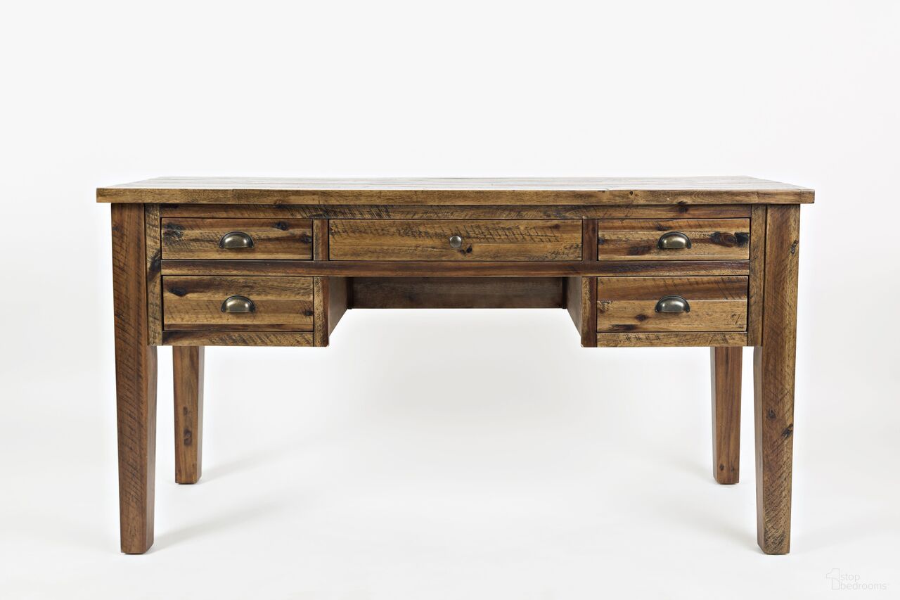 Artisan'S Craft 5 Drawer Desk In Dakota Oak