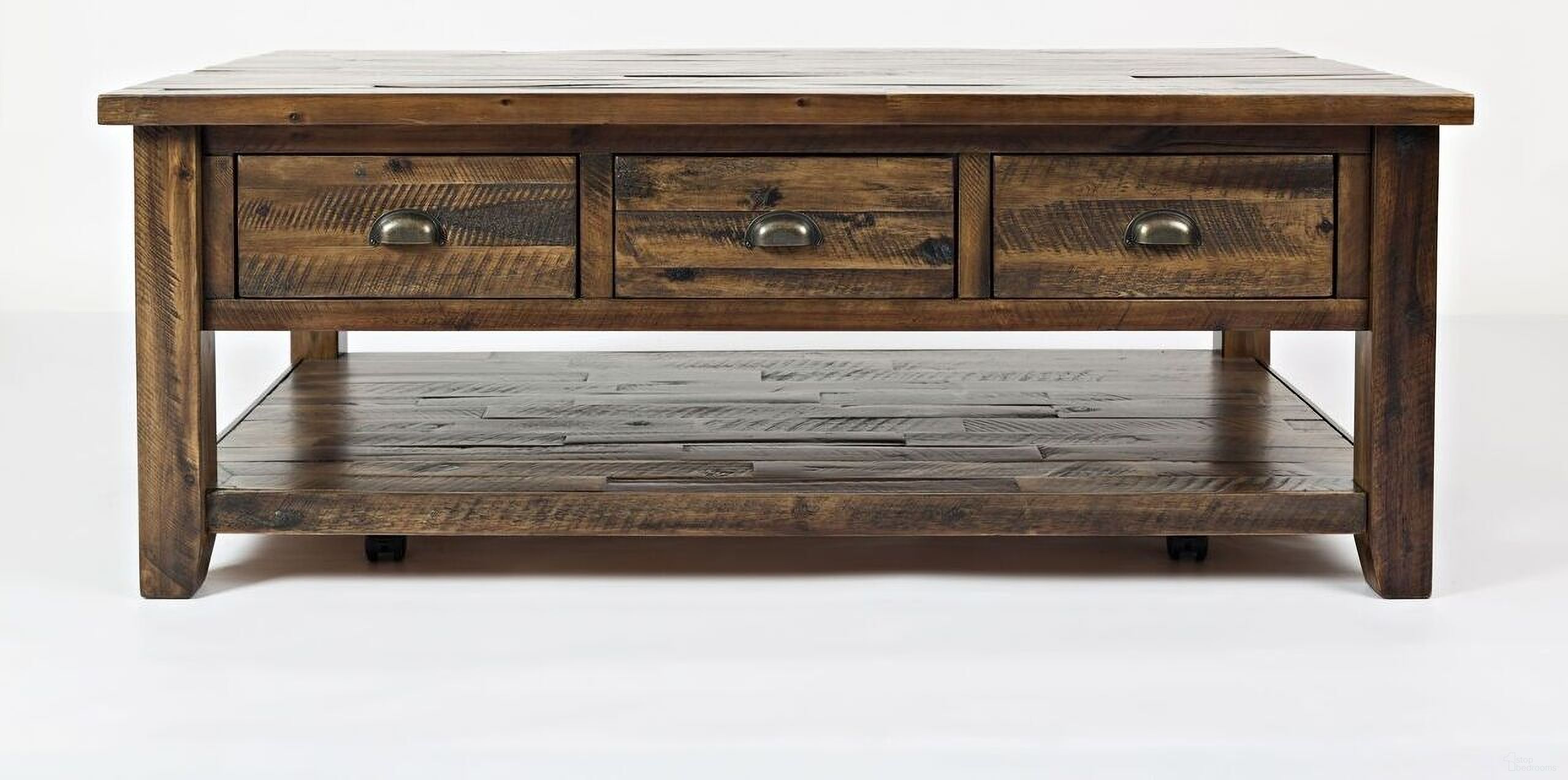 The appearance of Artisan'S Craft Coffee Table In Dakota Oak designed by Jofran in the transitional interior design. This dakota oak piece of furniture was selected by 1StopBedrooms from Artisan'S Craft Collection to add a touch of cosiness and style into your home. Sku: 1742-1. Material: Acacia.