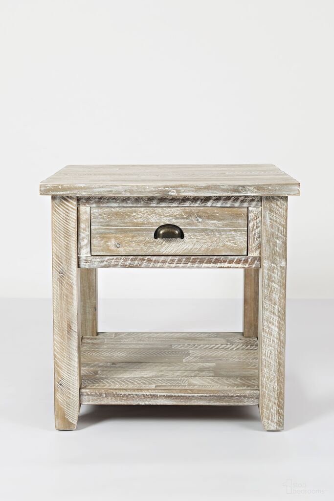 The appearance of Artisan'S Craft End Table In Washed Grey designed by Jofran in the transitional interior design. This washed grey piece of furniture was selected by 1StopBedrooms from Artisan'S Craft Collection to add a touch of cosiness and style into your home. Sku: 1743-3. Material: Acacia.