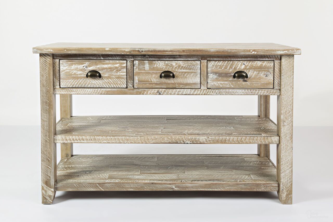 The appearance of Artisan'S Craft 50 Inch Sofa Table In Washed Grey designed by Jofran in the transitional interior design. This washed grey piece of furniture was selected by 1StopBedrooms from Artisan'S Craft Collection to add a touch of cosiness and style into your home. Sku: 1743-4. Material: Acacia.