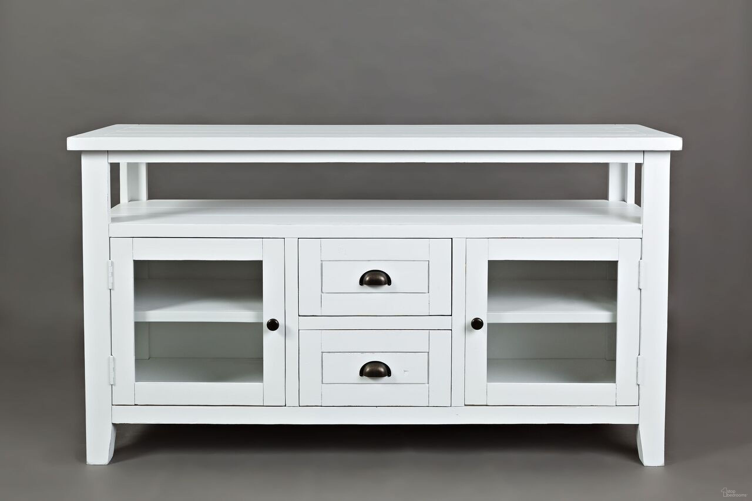 The appearance of Artisan'S Craft 70 Inch Media Console TV Stand In White designed by Jofran in the transitional interior design. This white piece of furniture was selected by 1StopBedrooms from Artisan'S Craft Collection to add a touch of cosiness and style into your home. Sku: 1744-54. Material: Acacia.