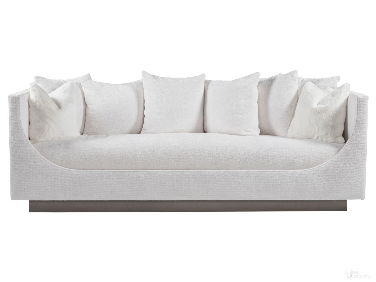 The appearance of Artistica Upholstery Claudette Bench Seat Sofa In White designed by Artistica Home in the modern / contemporary interior design. This white piece of furniture was selected by 1StopBedrooms from Artistica Upholstery Collection to add a touch of cosiness and style into your home. Sku: 2413-33-1-40. Material: Wood.