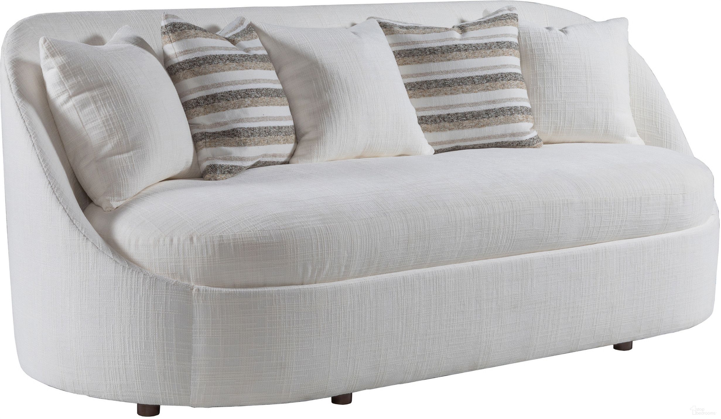 The appearance of Artistica Upholstery Genevieve Bench Seat Sofa In White designed by Artistica Home in the modern / contemporary interior design. This white piece of furniture was selected by 1StopBedrooms from Artistica Upholstery Collection to add a touch of cosiness and style into your home. Sku: 2415-33-1-41. Material: Wood.
