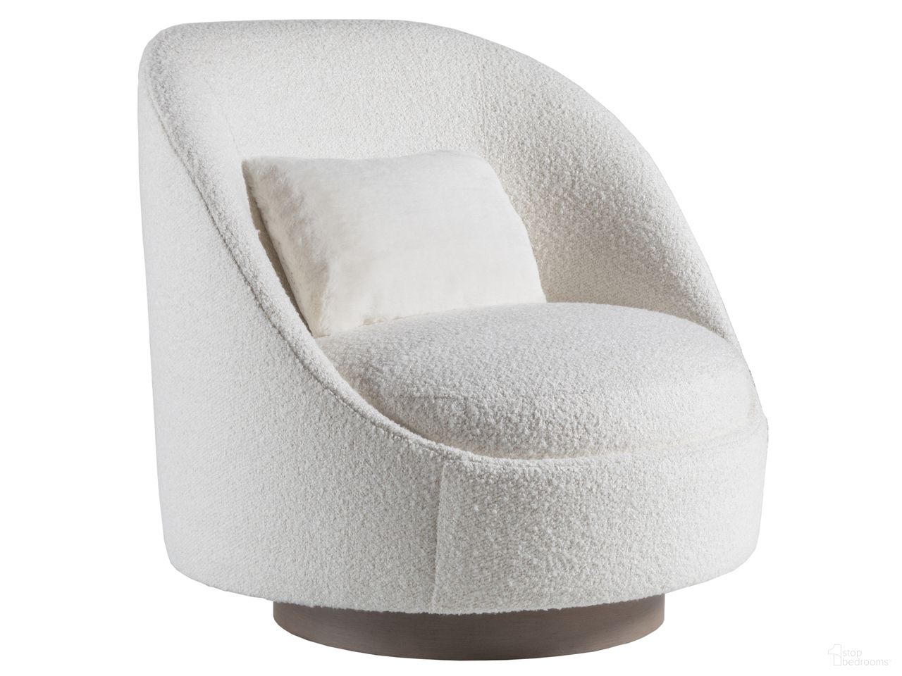 The appearance of Artistica Upholstery Genevieve Swivel Chair In White designed by Artistica Home in the modern / contemporary interior design. This white piece of furniture was selected by 1StopBedrooms from Artistica Upholstery Collection to add a touch of cosiness and style into your home. Sku: 2415-11SW-41. Material: Wood.
