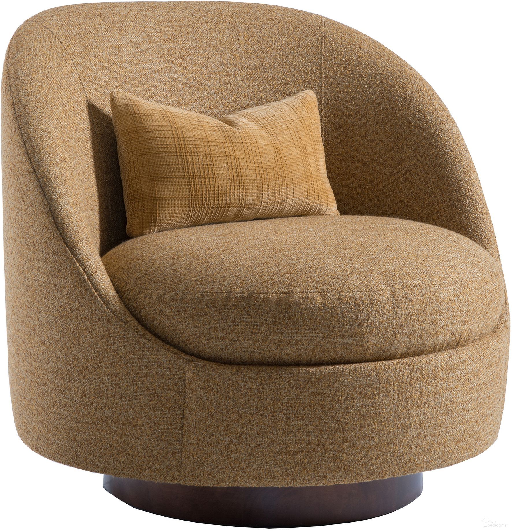 The appearance of Artistica Upholstery Genevieve Swivel Chair In Brown designed by Artistica Home in the modern / contemporary interior design. This brown piece of furniture was selected by 1StopBedrooms from Artistica Upholstery Collection to add a touch of cosiness and style into your home. Sku: 2415-11SW-42. Material: Wood.