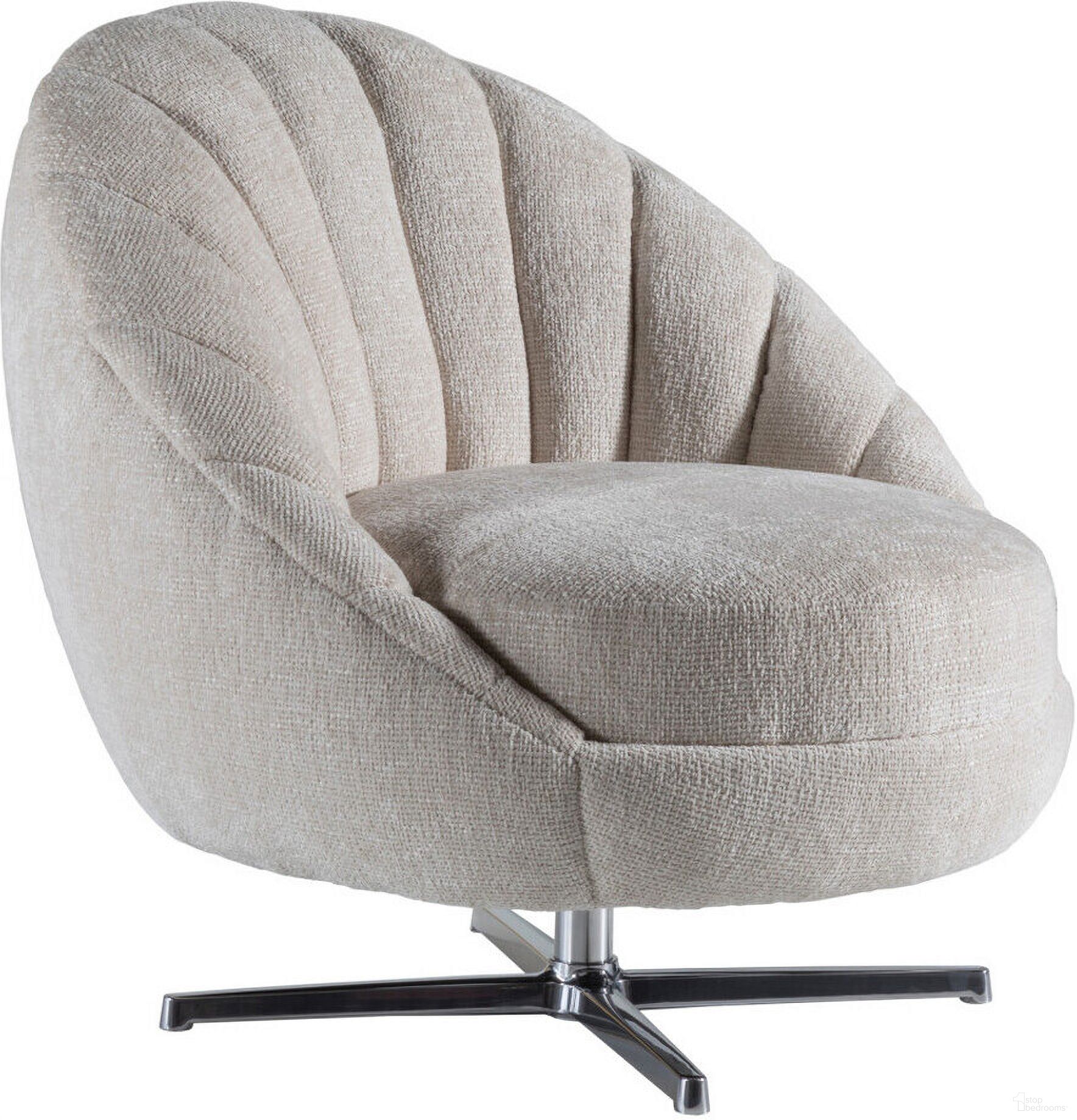 The appearance of Artistica Upholstery Lucille Swivel Chair designed by Artistica Home in the modern / contemporary interior design. This gray piece of furniture  was selected by 1StopBedrooms from Artistica Upholstery Collection to add a touch of cosiness and style into your home. Sku: 2634-11PSW-40.