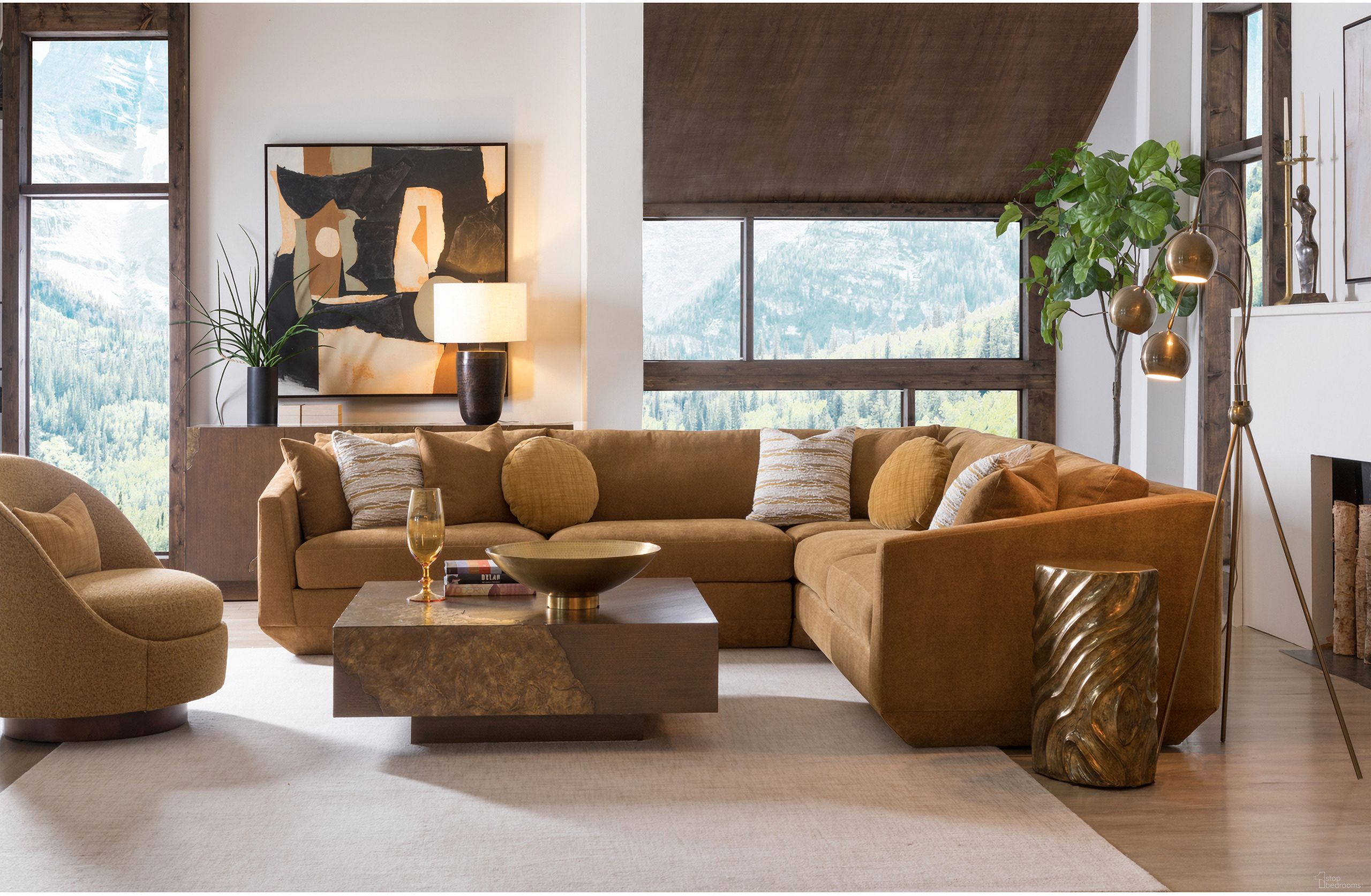 The appearance of Veronica Sectional In Brown designed by Artistica Home in the modern / contemporary interior design. This brown piece of furniture was selected by 1StopBedrooms from Artistica Upholstery Collection to add a touch of cosiness and style into your home. Sku: 2411-50S-41. Material: Wood. Layout: L-Shape.