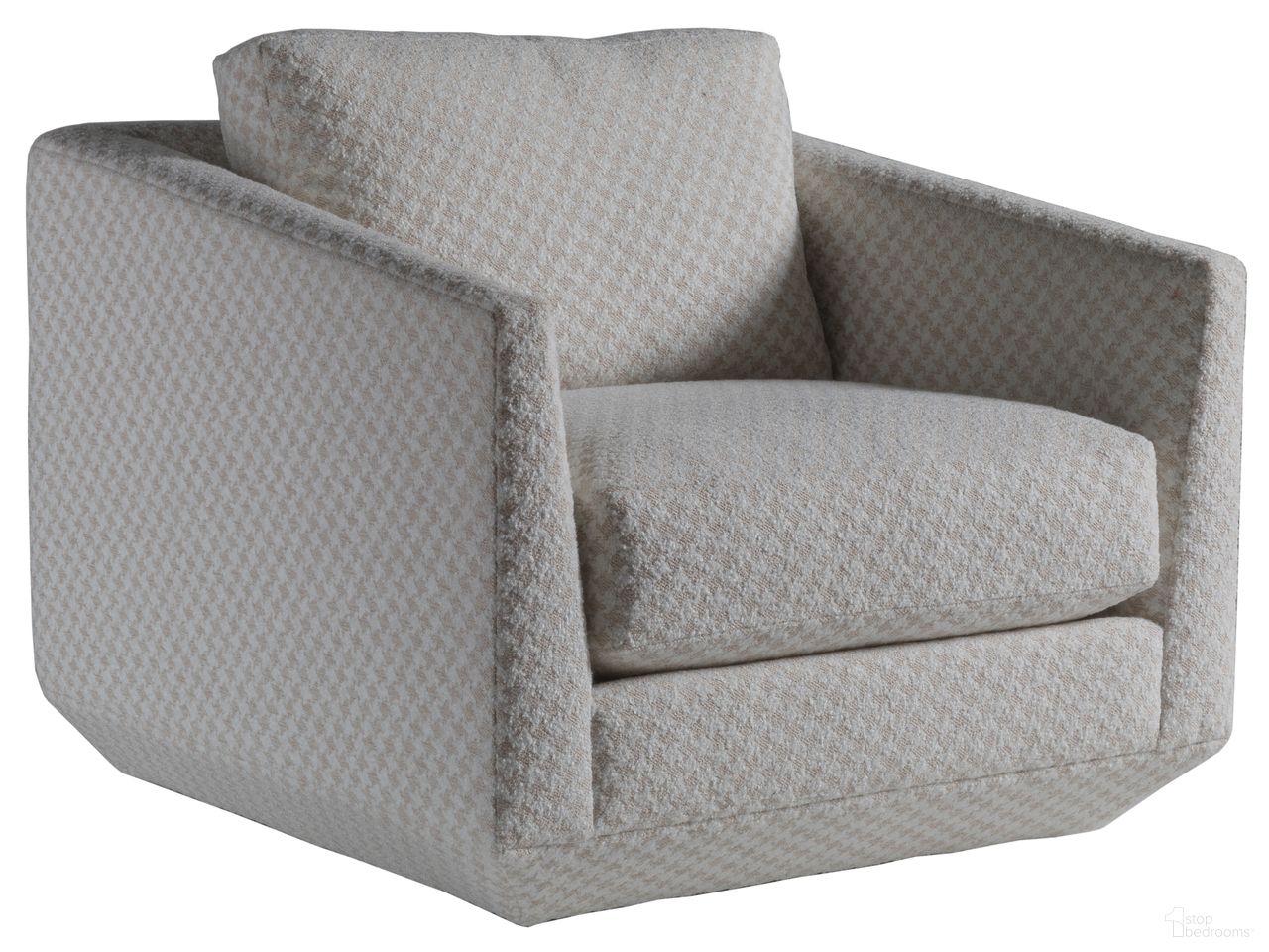 The appearance of Artistica Upholstery Veronica Swivel Chair In Beige and Tan designed by Artistica Home in the modern / contemporary interior design. This beige/tan piece of furniture  was selected by 1StopBedrooms from Artistica Upholstery Collection to add a touch of cosiness and style into your home. Sku: 2411-11SW-40. Material: Wood.