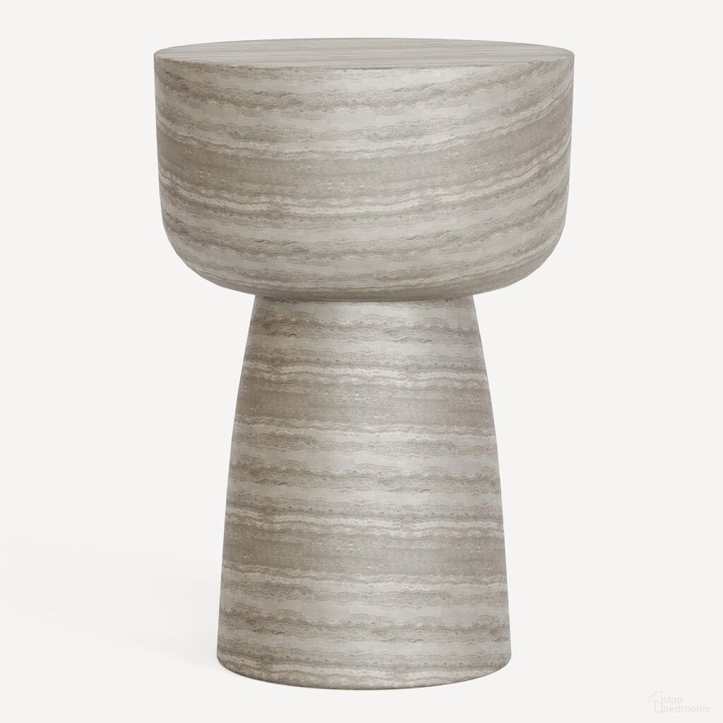 The appearance of Arvo Outdoor Side Table In Travertine designed by Union Home Furniture in the modern / contemporary interior design. This travertine piece of furniture was selected by 1StopBedrooms from Arvo Collection to add a touch of cosiness and style into your home. Sku: LVR00928. Material: Concrete.