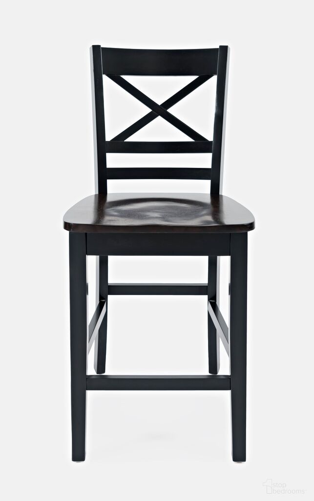 The appearance of Asbury Park Solid Acacia Farmhouse X Back Stool Set of 2 In Black designed by Jofran in the modern / contemporary interior design. This black piece of furniture was selected by 1StopBedrooms from Asbury Park Collection to add a touch of cosiness and style into your home. Sku: 1846-BS395KD. Material: Acacia.