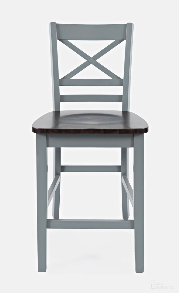 The appearance of Asbury Park Solid Acacia Farmhouse X Back Stool Set of 2 In Grey designed by Jofran in the modern / contemporary interior design. This grey piece of furniture was selected by 1StopBedrooms from Asbury Park Collection to add a touch of cosiness and style into your home. Sku: 1816-BS395KD. Material: Acacia.