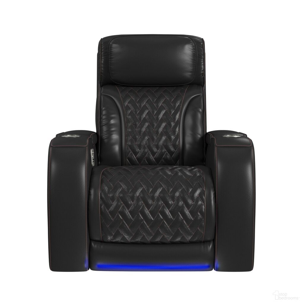 The appearance of Ascend Power Recliner with LED In Black designed by Picket House in the transitional interior design. This black piece of furniture was selected by 1StopBedrooms from Ascend Collection to add a touch of cosiness and style into your home. Sku: U-16330-10450-105PPPR. Material: Leather.