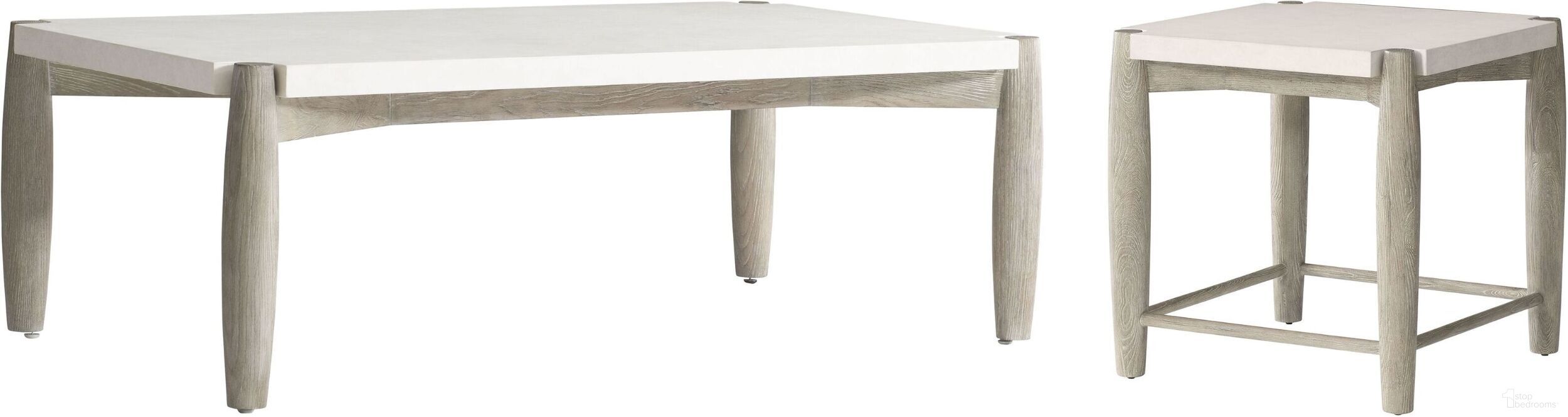 The appearance of Ashbrook Occasional Table Set designed by Bernhardt in the modern / contemporary interior design. This weathered greige piece of furniture  was selected by 1StopBedrooms from Ashbrook Collection to add a touch of cosiness and style into your home. Sku: 462021;462111. Material: Wood.