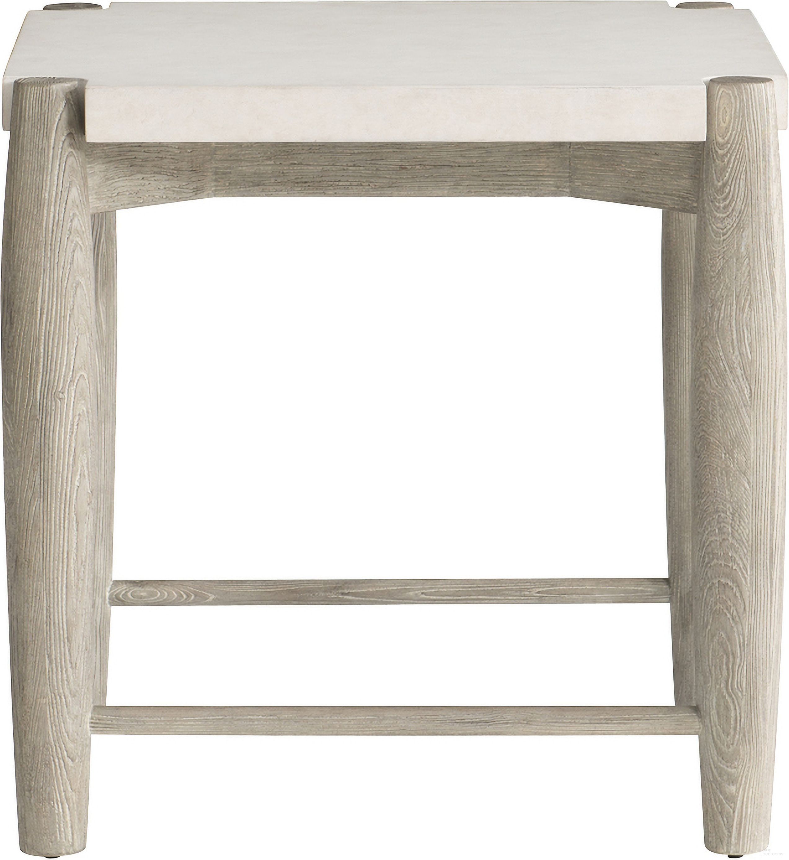 The appearance of Ashbrook Side Table designed by Bernhardt in the modern / contemporary interior design. This weathered greige piece of furniture  was selected by 1StopBedrooms from Ashbrook Collection to add a touch of cosiness and style into your home. Sku: 462111. Material: Wood.