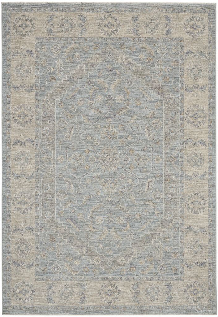 The appearance of Asher 3'11" x 5'11" Vintage Indoor Rug In Blue designed by Nourison in the rustic / southwestern interior design. This blue piece of furniture  was selected by 1StopBedrooms from Asher Collection to add a touch of cosiness and style into your home. Sku: 99446332752. Material: Polyester.