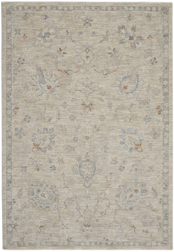 The appearance of Asher 3'11" x 5'11" Vintage Indoor Rug In Lt Grey designed by Nourison in the rustic / southwestern interior design. This lt grey piece of furniture was selected by 1StopBedrooms from Asher Collection to add a touch of cosiness and style into your home. Sku: 99446807205. Material: Polyester.
