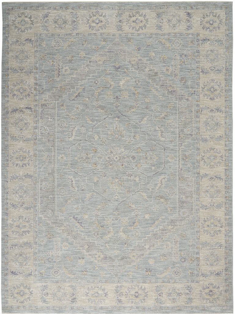 The appearance of Asher 7'10" x 10'4" Vintage Indoor Rug In Blue designed by Nourison in the rustic / southwestern interior design. This blue piece of furniture was selected by 1StopBedrooms from Asher Collection to add a touch of cosiness and style into your home. Sku: 99446693693. Material: Polyester.