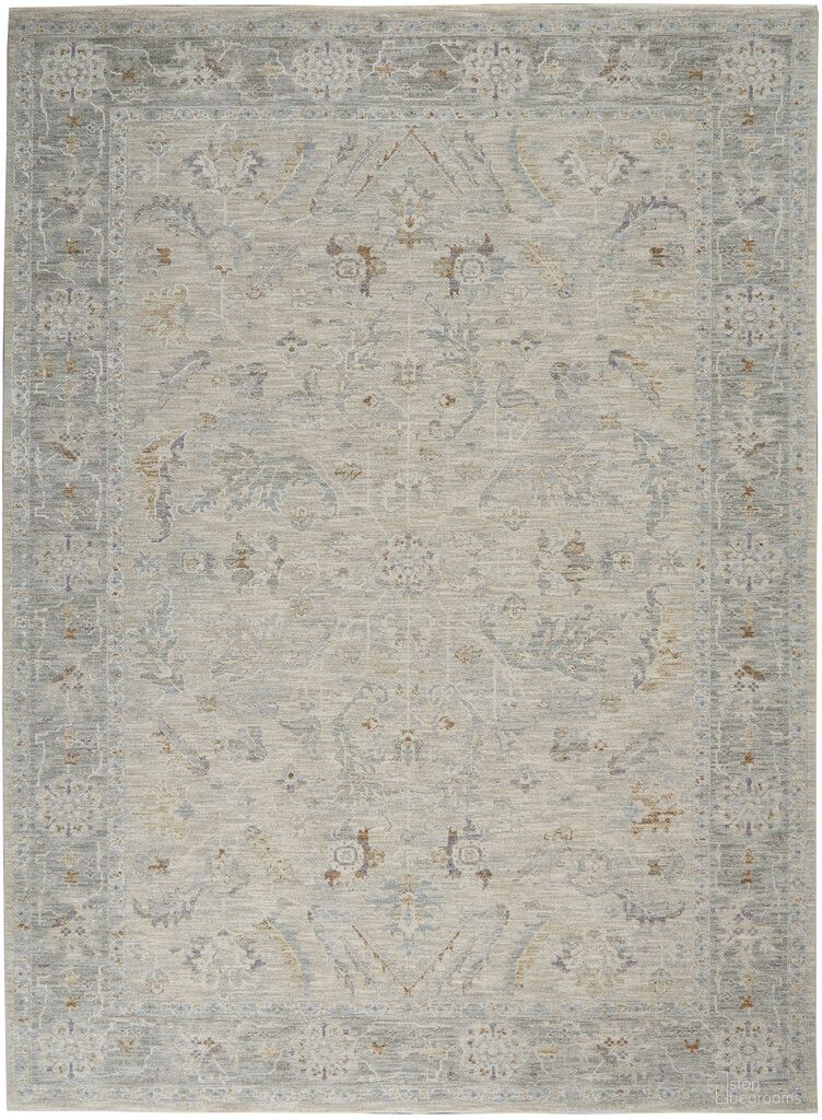 The appearance of Asher 7'10" x 10'4" Vintage Indoor Rug In Lt Grey designed by Nourison in the rustic / southwestern interior design. This lt grey piece of furniture was selected by 1StopBedrooms from Asher Collection to add a touch of cosiness and style into your home. Sku: 99446264152. Material: Polyester.