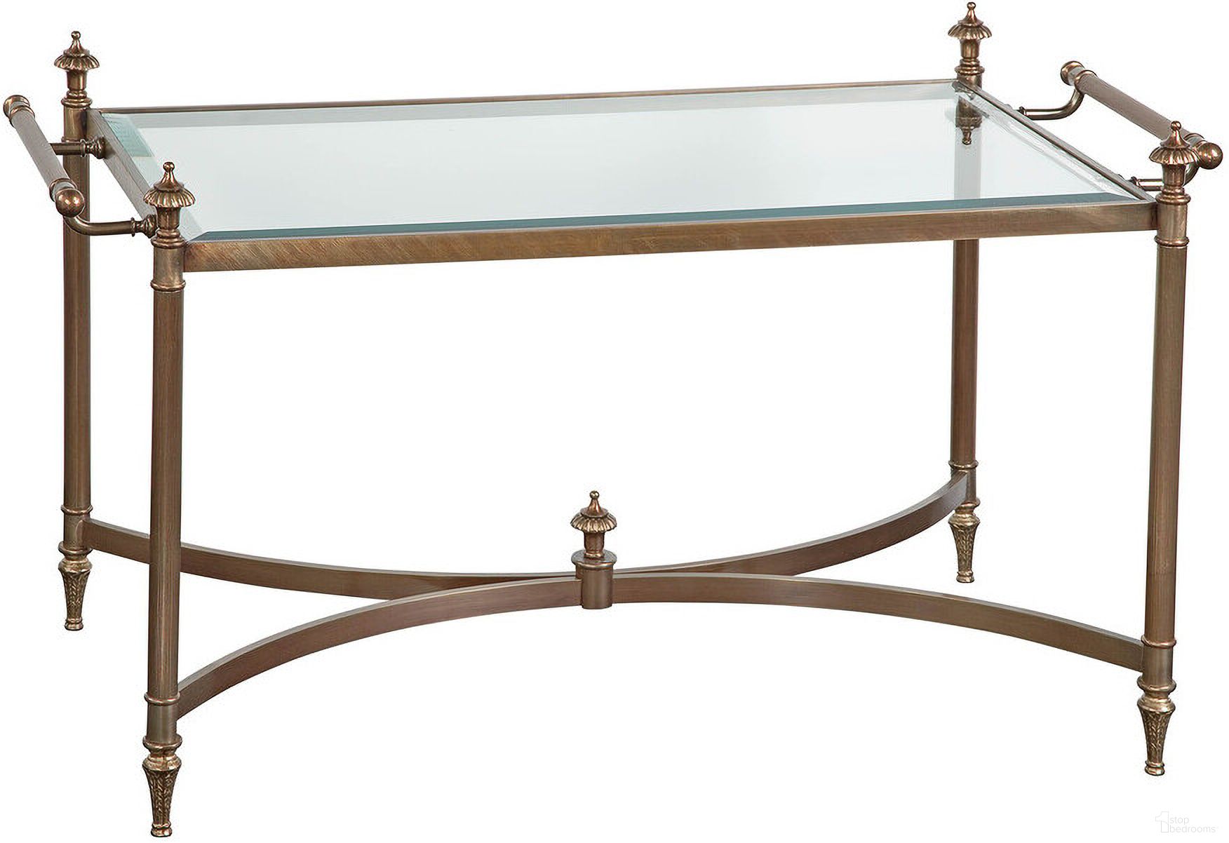 The appearance of Asher Cocktail Table In Brass designed by Maitland-Smith in the modern / contemporary interior design. This brass piece of furniture  was selected by 1StopBedrooms from Maitland Smith Collection to add a touch of cosiness and style into your home. Sku: 8269-33. Material: Cast Brass.