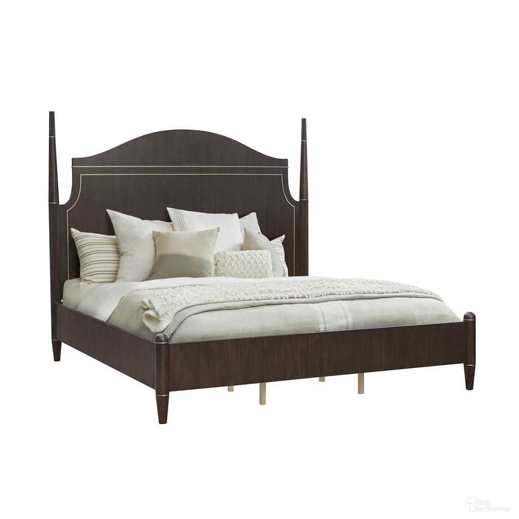 The appearance of Asher Park California King Poster Bed In Brown designed by Pulaski in the traditional interior design. This brown piece of furniture was selected by 1StopBedrooms from Asher Park Collection to add a touch of cosiness and style into your home. Sku: P393160;P393161;P393167. Bed Type: Poster Bed. Bed Size: California King. Material: Wood Veneer.