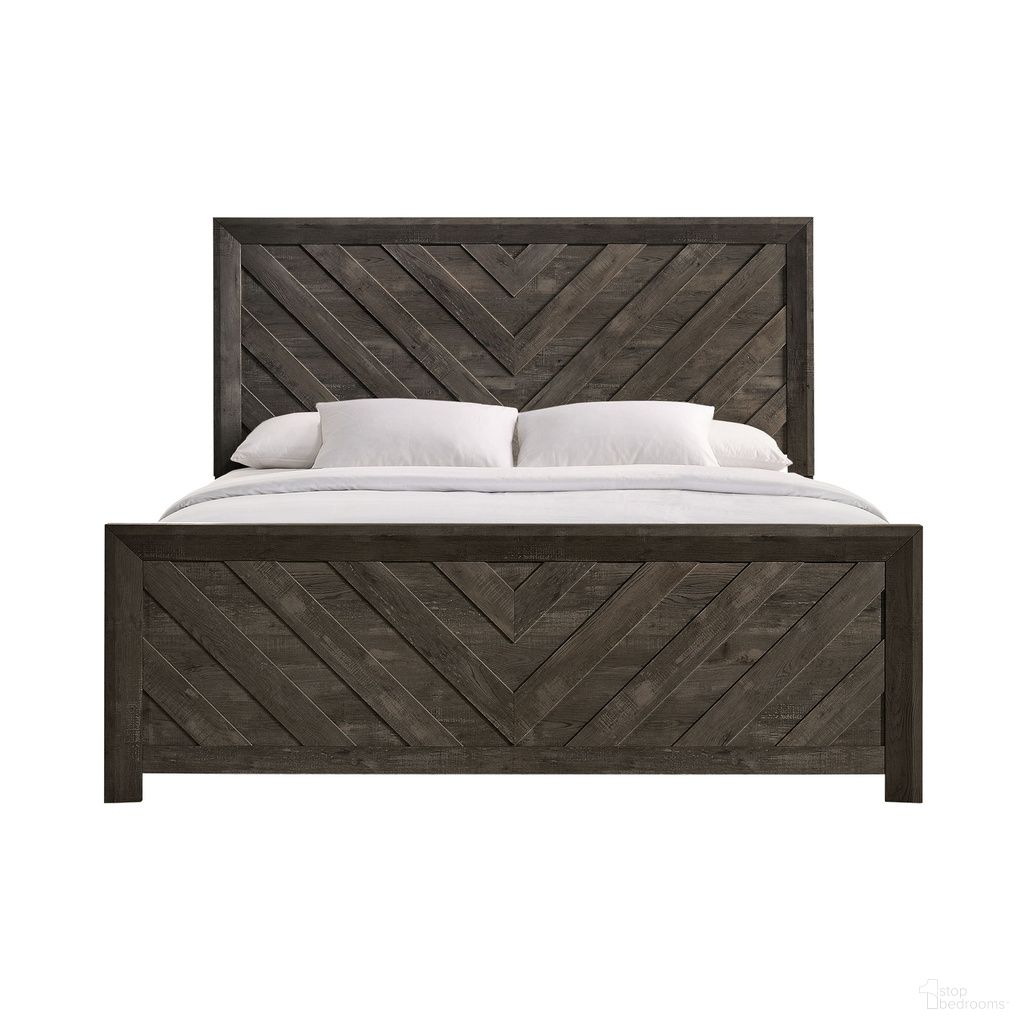 Ashford King Panel Bed In Mocha Grey