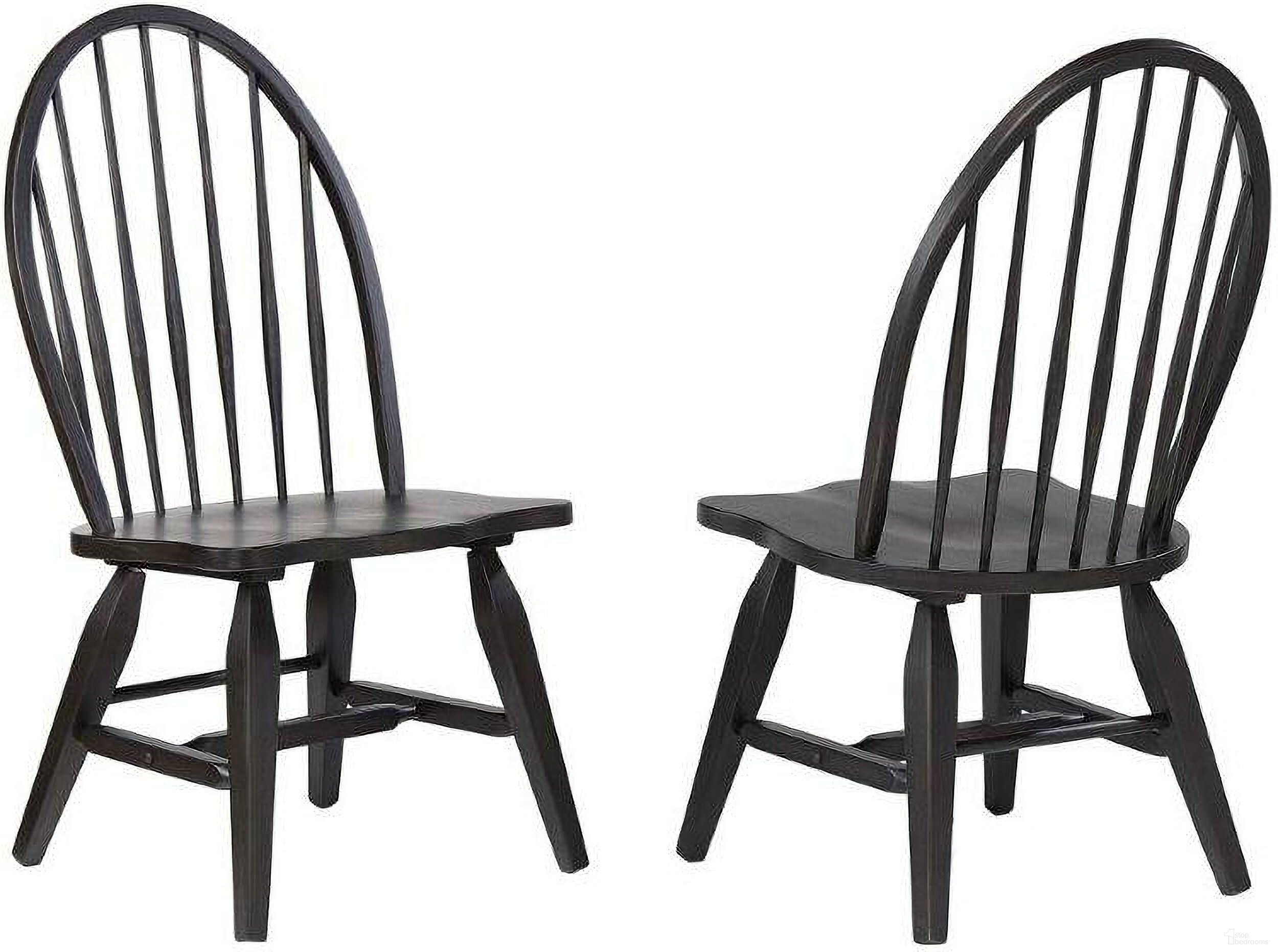 The appearance of Ashford Large Bowback Side Chair, Black Set of 2 designed by ECI in the modern / contemporary interior design. This black piece of furniture was selected by 1StopBedrooms from Ashford Collection to add a touch of cosiness and style into your home. Sku: 1859-23-S2. Material: Wood. Chair Type: Side Chair.