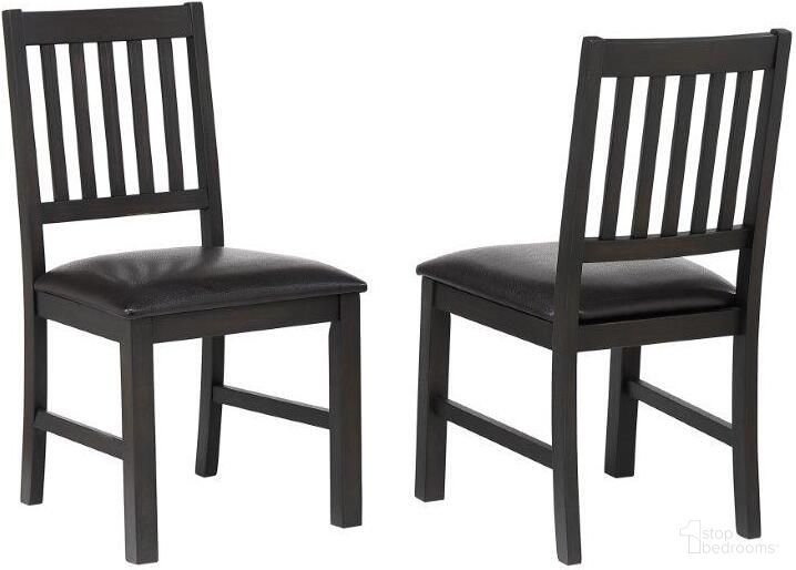 The appearance of Ashford Side Chair designed by ECI in the modern / contemporary interior design. This walnut and black piece of furniture  was selected by 1StopBedrooms from Ashford Collection to add a touch of cosiness and style into your home. Sku: 1859-23-S. Material: Wood. Chair Type: Side Chair.