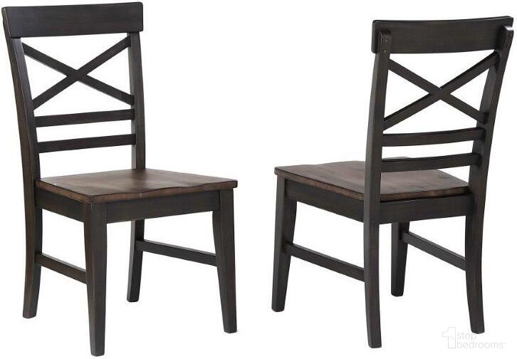 The appearance of Ashford X Back Side Chair, Black and Rustic Walnut Set of 2 designed by ECI in the modern / contemporary interior design. This walnut and black piece of furniture was selected by 1StopBedrooms from Ashford Collection to add a touch of cosiness and style into your home. Sku: 1859-23-S3. Material: Wood. Chair Type: Side Chair.